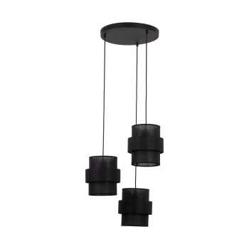 TK Lighting Calisto fekete függesztett lámpa (TK-5981) E27 3 izzós IP20