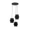 TK Lighting Calisto fekete függesztett lámpa (TK-5981) E27 3 izzós IP20