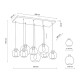 TK Lighting Cubus füstszínű függesztett lámpa (TK-4113) E27 8 izzós IP20