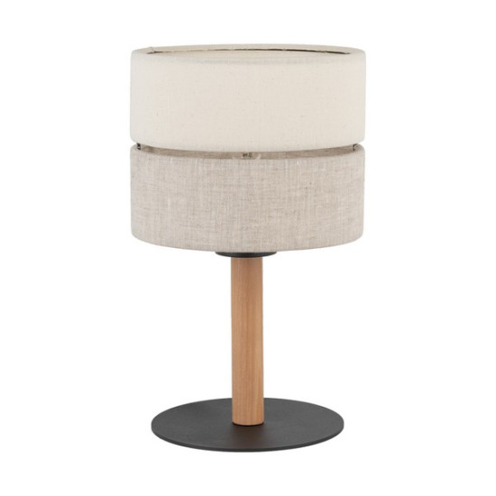 TK Lighting Eco fehér-bézs asztali lámpa (TK-5596) E27 1 izzós IP20