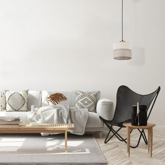 TK Lighting Eco bézs függesztett lámpa (TK-5770) E27 1 izzós IP20