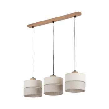 TK Lighting Eco bézs függesztett lámpa (TK-5771) E27 3 izzós IP20