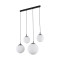 TK Lighting Esme fehér-fekete függesztett lámpa (TK-4790) E27 4 izzós IP20