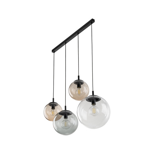 TK Lighting Esme füstszínű függesztett lámpa (TK-4795) E27 4 izzós IP20