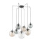 TK Lighting Esme átlátszó-szürke-barna függesztett lámpa (TK-4863) E27 7 izzós IP20