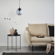 TK Lighting Esme grafit-átlátszó függesztett lámpa (TK-5378) E27 1 izzós IP20
