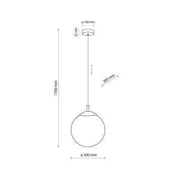 TK Lighting Esme fehér függesztett lámpa (TK-5670) E27 1 izzós IP20