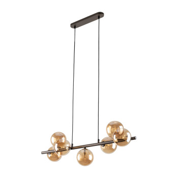 TK Lighting Estera barna függesztett lámpa (TK-4506) G9 7 izzós IP20