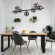 TK Lighting Estera fekete függesztett lámpa (TK-5666) G9 7 izzós IP20