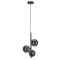 TK Lighting Estera fekete függesztett lámpa (TK-5767) G9 3 izzós IP20
