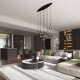 TK Lighting Estera fekete függesztett lámpa (TK-6148) G9 9 izzós IP20