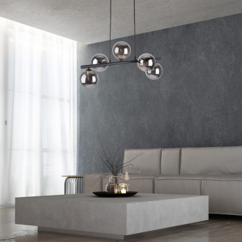 TK Lighting Estera fekete függesztett lámpa (TK-6707) G9 5 izzós IP20