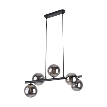 TK Lighting Estera fekete függesztett lámpa (TK-6707) G9 5 izzós IP20
