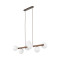 TK Lighting Estera Wood fehér-barna függesztett lámpa (TK-10272) G9 7 izzós IP20