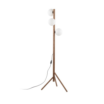 TK Lighting Estera Wood fehér-barna állólámpa (TK-16045) G9 3 izzós IP20