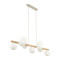 TK Lighting Estera Wood fehér-bézs függesztett lámpa (TK-5906) G9 9 izzós IP20