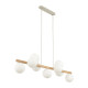 TK Lighting Estera Wood fehér-bézs függesztett lámpa (TK-5906) G9 9 izzós IP20