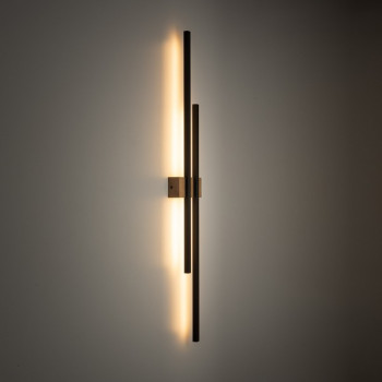 TK Lighting Flash Wood fekete-bézs fali lámpa (TK-6416) LED 1 izzós IP20