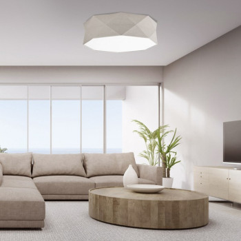 TK Lighting Kantoor bézs mennyezeti lámpa (TK-6195) E27 4 izzós IP20