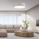 TK Lighting Kantoor bézs mennyezeti lámpa (TK-6195) E27 4 izzós IP20