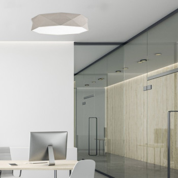 TK Lighting Kantoor bézs mennyezeti lámpa (TK-6196) E27 6 izzós IP20