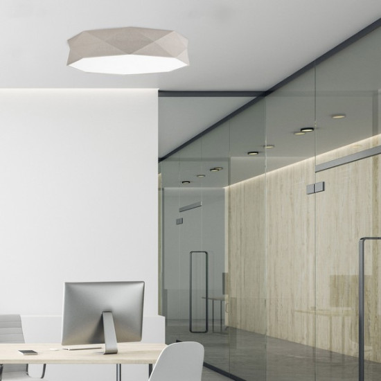 TK Lighting Kantoor bézs mennyezeti lámpa (TK-6196) E27 6 izzós IP20