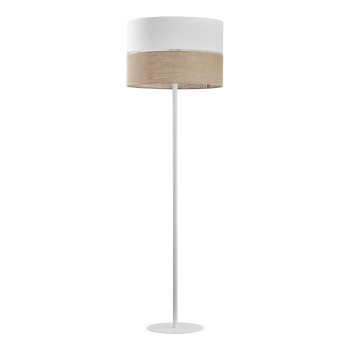TK Lighting Linobianco fehér-barna állólámpa (TK-5241) E27 1 izzós IP20