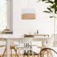 TK Lighting Linobianco fehér-barna függesztett lámpa (TK-6573) E27 3 izzós IP20