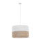 TK Lighting Linobianco fehér-barna függesztett lámpa (TK-6573) E27 3 izzós IP20