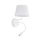 TK Lighting Maja fehér falikar (TK-10080) E27+G9 2 izzós IP20