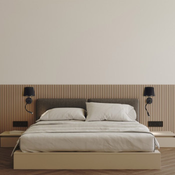 TK Lighting Maja fekete falikar (TK-10081) E27+G9 2 izzós IP20