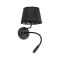 TK Lighting Maja fekete falikar (TK-10203) E27+G9 2 izzós IP20