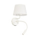 TK Lighting Maja fehér falikar (TK-10204) E27+G9 2 izzós IP20