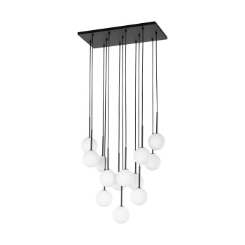 TK Lighting Martin fehér-fekete függesztett lámpa (TK-10079) G9 13 izzós IP20