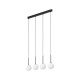 TK Lighting Martin fehér-fekete függesztett lámpa (TK-4503) G9 4 izzós IP20