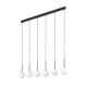 TK Lighting Martin fehér-fekete függesztett lámpa (TK-4504) G9 6 izzós IP20
