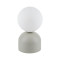 TK Lighting Miki szürke-fehér asztali lámpa (TK-16038) G9 1 izzós IP20