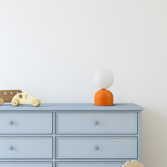 TK Lighting Miki narancs-fehér asztali lámpa (TK-16041) G9 1 izzós IP20