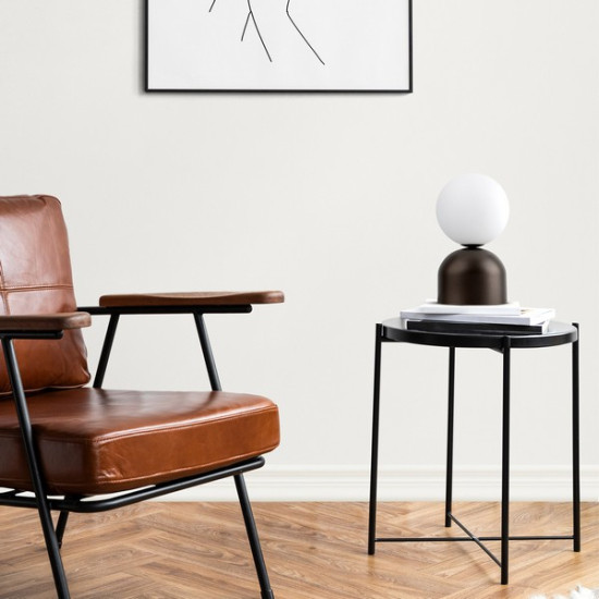 TK Lighting Miki barna-fehér asztali lámpa (TK-16043) G9 1 izzós IP20