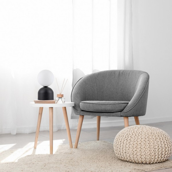 TK Lighting Miki fekete-fehér asztali lámpa (TK-16044) G9 1 izzós IP20