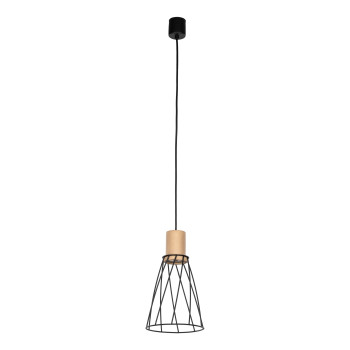 TK Lighting Modesto fekete-barna függesztett lámpa (TK-10155) GU10 1 izzós IP20
