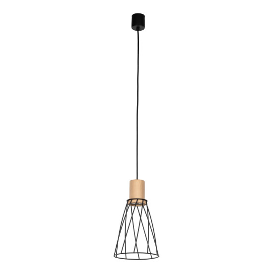 TK Lighting Modesto fekete-barna függesztett lámpa (TK-10155) GU10 1 izzós IP20