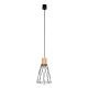 TK Lighting Modesto fekete-barna függesztett lámpa (TK-10155) GU10 1 izzós IP20