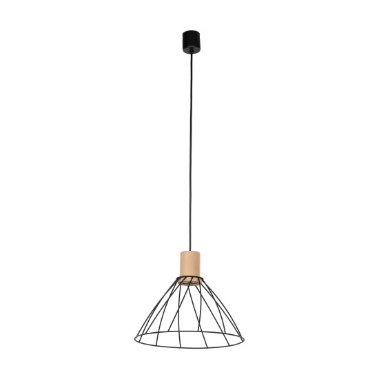 TK Lighting Modesto fekete-barna függesztett lámpa (TK-10156) GU10 1 izzós IP20