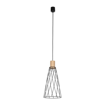 TK Lighting Modesto fekete-barna függesztett lámpa (TK-10157) GU10 1 izzós IP20