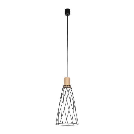 TK Lighting Modesto fekete-barna függesztett lámpa (TK-10157) GU10 1 izzós IP20