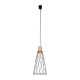 TK Lighting Modesto fekete-barna függesztett lámpa (TK-10157) GU10 1 izzós IP20