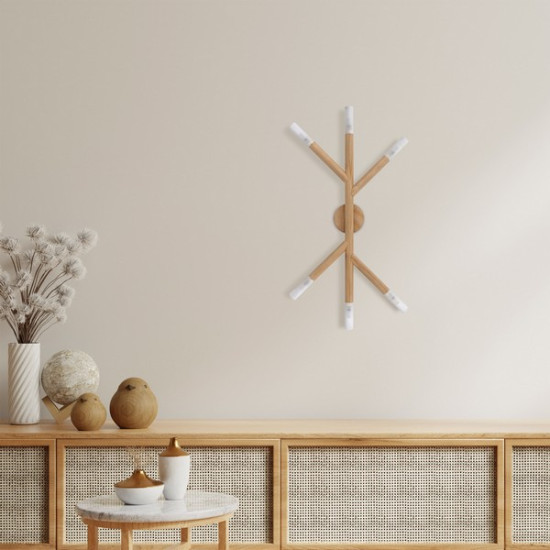 TK Lighting Noble fehér-bézs falikar (TK-4525) G9 6 izzós IP20