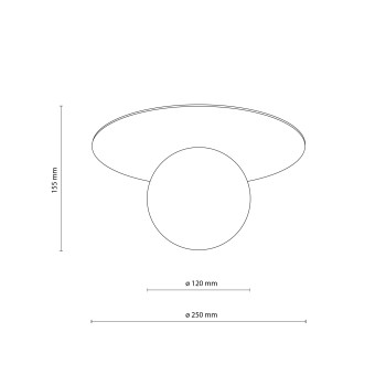 TK Lighting Pixi bézs-fehér mennyezeti lámpa (TK-10231) G9 1 izzós IP20