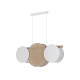 TK Lighting Pulse fehér-barna függesztett lámpa (TK-10005) E27 3 izzós IP20